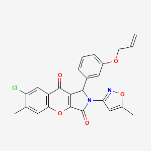 7-Chloro-6-methyl-2-(5-methyl-1,2-oxazol-3-yl)-1-[3-(prop-2-en-1-yloxy)phenyl]-1,2-dihydrochromeno[2,3-c]pyrrole-3,9-dione