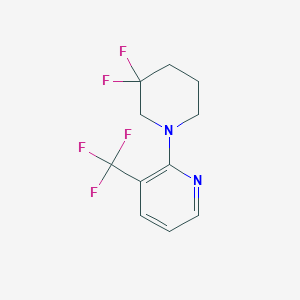 2-(3,3-Difluoropiperidin-1-yl)-3-(trifluoromethyl)pyridine