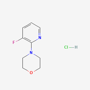 molecular formula C9H12ClFN2O B1408736 3-Fluoro-2-morpholin-4-ylpyridine hydrochloride CAS No. 1704064-98-1