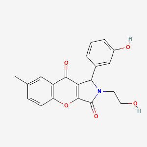 2-(2-Hydroxyethyl)-1-(3-hydroxyphenyl)-7-methyl-1,2-dihydrochromeno[2,3-c]pyrrole-3,9-dione