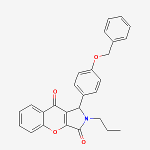 1-[4-(Benzyloxy)phenyl]-2-propyl-1,2-dihydrochromeno[2,3-c]pyrrole-3,9-dione