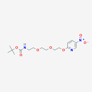 tert-butyl N-[2-(2-{2-[(5-nitropyridin-2-yl)oxy]ethoxy}ethoxy)ethyl]carbamate