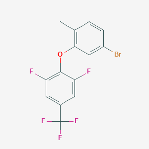 2-(5-Bromo-2-methyl-phenoxy)-1,3-difluoro-5-(trifluoromethyl)benzene