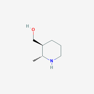 molecular formula C7H15NO B14087489 rel-((2R,3S)-2-Methylpiperidin-3-yl)methanol 