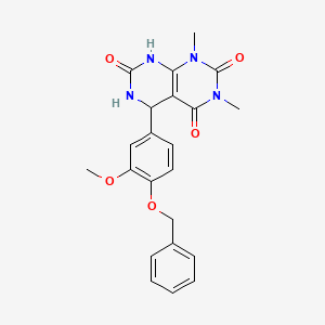 5-[4-(benzyloxy)-3-methoxyphenyl]-7-hydroxy-1,3-dimethyl-5,6-dihydropyrimido[4,5-d]pyrimidine-2,4(1H,3H)-dione