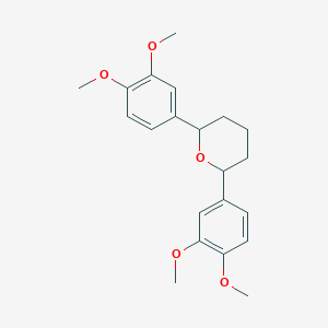 B140875 1,5-Bis(3,4-dimethoxyphenyl)tetrahydropyran CAS No. 143317-76-4