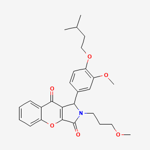 1-[3-Methoxy-4-(3-methylbutoxy)phenyl]-2-(3-methoxypropyl)-1,2-dihydrochromeno[2,3-c]pyrrole-3,9-dione