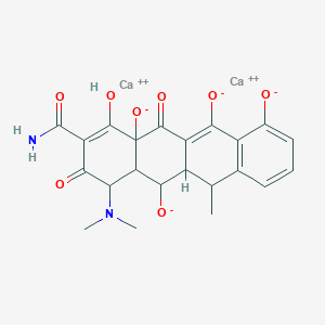 2-Naphthacenecarboxamide, 4-(dimethylamino)-1,4,4a,5,5a,6,11,12a-octahydro-3,5,10,12,12a-pentahydroxy-6-methyl-1,11-dioxo-, calcium salt (1