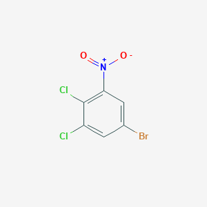 molecular formula C6H2BrCl2NO2 B1408752 1-Bromo-3,4-dichloro-5-nitrobenzene CAS No. 1805596-72-8