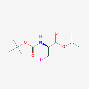 molecular formula C11H20INO4 B1408754 (S)-isopropyl 2-((tert-butoxycarbonyl)amino)-3-iodopropanoate CAS No. 1488326-20-0