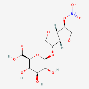 molecular formula C12H17NO12 B14087549 Isosorbide2-Mononitrate5-beta-D-Glucuronide 