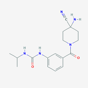 1-[3-(4-Amino-4-cyano-piperidine-1-carbonyl)-phenyl]-3-isopropyl-urea