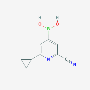 (2-Cyano-6-cyclopropylpyridin-4-yl)boronic acid