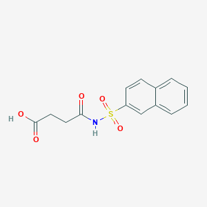 3-[(Naphthalene-2-sulfonyl)carbamoyl]propanoic acid