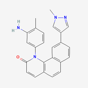 1-(3-Amino-4-methylphenyl)-9-(1-methyl-1H-pyrazol-4-yl)benzo[h]quinolin-2(1H)-one