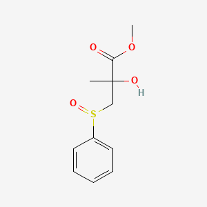 Methyl 3-(benzenesulfinyl)-2-hydroxy-2-methylpropanoate