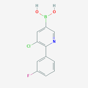 (5-Chloro-6-(3-fluorophenyl)pyridin-3-yl)boronic acid