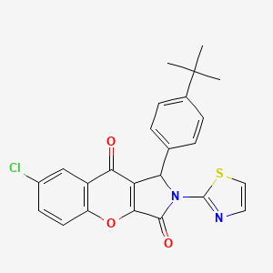 1-(4-Tert-butylphenyl)-7-chloro-2-(1,3-thiazol-2-yl)-1,2-dihydrochromeno[2,3-c]pyrrole-3,9-dione