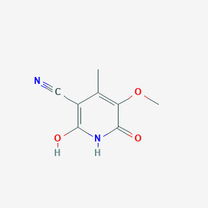 molecular formula C8H8N2O3 B1408778 2,6-Dihydroxy-5-methoxy-4-methylnicotinonitrile CAS No. 1704065-88-2