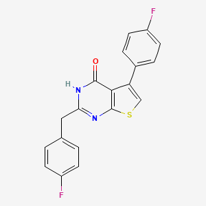 2-(4-fluorobenzyl)-5-(4-fluorophenyl)thieno[2,3-d]pyrimidin-4(3H)-one