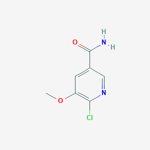 6-Chloro-5-methoxypyridine-3-carboxamide