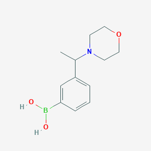 molecular formula C12H18BNO3 B1408786 (3-(1-Morpholinoethyl)phenyl)boronic acid CAS No. 1704069-53-3
