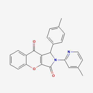 1-(4-Methylphenyl)-2-(4-methylpyridin-2-yl)-1,2-dihydrochromeno[2,3-c]pyrrole-3,9-dione