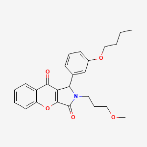 1-(3-Butoxyphenyl)-2-(3-methoxypropyl)-1,2-dihydrochromeno[2,3-c]pyrrole-3,9-dione