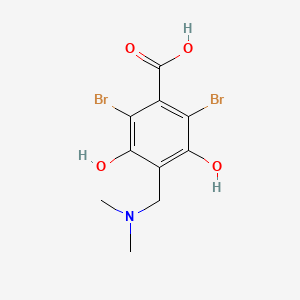 2,6-Dibromo-4-((dimethylamino)methyl)-3,5-dihydroxybenzoic acid