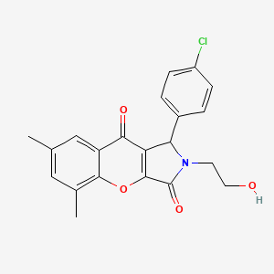 1-(4-Chlorophenyl)-2-(2-hydroxyethyl)-5,7-dimethyl-1,2-dihydrochromeno[2,3-c]pyrrole-3,9-dione