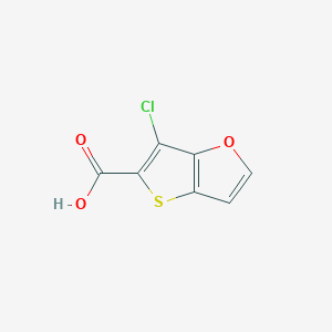 molecular formula C7H3ClO3S B1408806 6-Chlorothieno[3,2-b]furan-5-carboxylic acid CAS No. 1379335-47-3