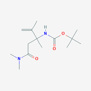 N-Boc-(+/-)-3-amino-3,4-dimethylpent-4-endimethylamide