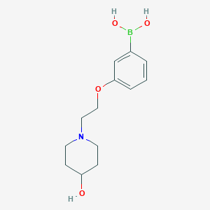 (3-(2-(4-Hydroxypiperidin-1-yl)ethoxy)phenyl)boronic acid