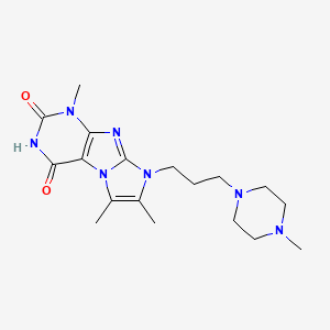 4-hydroxy-1,6,7-trimethyl-8-[3-(4-methylpiperazin-1-yl)propyl]-1H-imidazo[2,1-f]purin-2(8H)-one