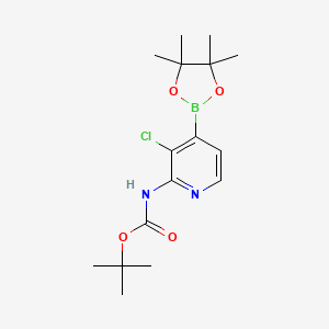 Tert-butyl (3-chloro-4-(4,4,5,5-tetramethyl-1,3,2-dioxaborolan-2-yl)pyridin-2-yl)carbamate
