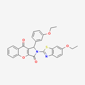 2-(6-Ethoxy-1,3-benzothiazol-2-yl)-1-(3-ethoxyphenyl)-1,2-dihydrochromeno[2,3-c]pyrrole-3,9-dione