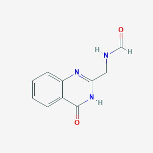 N-[(4-oxo-3H-quinazolin-2-yl)methyl]formamide