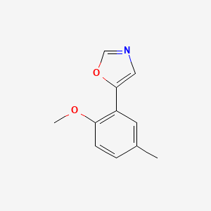 5-(2-Methoxy-5-methylphenyl)oxazole