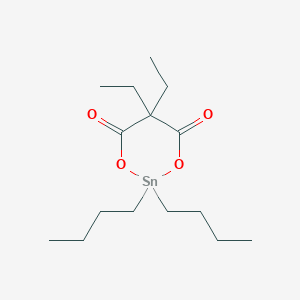 molecular formula C15H28O4Sn B14088191 2,2-Dibutyl-5,5-diethyl-1,3,2-dioxastanninane-4,6-dione CAS No. 102712-53-8