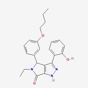 4-(3-butoxyphenyl)-5-ethyl-3-(2-hydroxyphenyl)-4,5-dihydropyrrolo[3,4-c]pyrazol-6(1H)-one