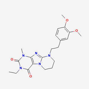 9-[2-(3,4-dimethoxyphenyl)ethyl]-3-ethyl-1-methyl-6,7,8,9-tetrahydropyrimido[2,1-f]purine-2,4(1H,3H)-dione