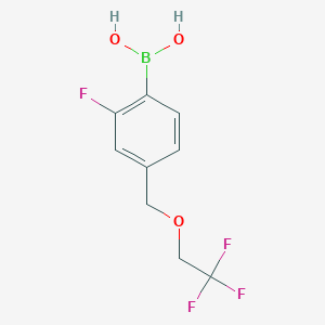 (2-Fluoro-4-((2,2,2-trifluoroethoxy)methyl)phenyl)boronic acid