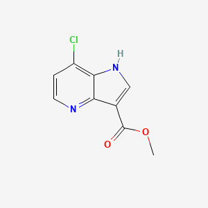 molecular formula C9H7ClN2O2 B14088288 Methyl 7-chloro-1H-pyrrolo[3,2-b]pyridine-3-carboxylate 