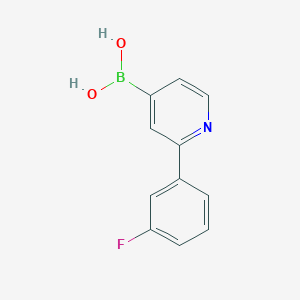 molecular formula C11H9BFNO2 B14088305 (2-(3-Fluorophenyl)pyridin-4-yl)boronic acid 