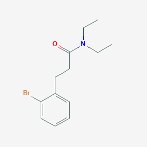 molecular formula C13H18BrNO B1408835 3-(2-溴苯基)-N,N-二乙基丙酰胺 CAS No. 1704065-15-5