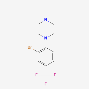 1-(2-Bromo-4-(trifluoromethyl)phenyl)-4-methylpiperazine