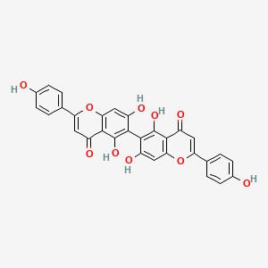 6-[5,7-Dihydroxy-2-(4-hydroxyphenyl)-4-oxochromen-6-yl]-5,7-dihydroxy-2-(4-hydroxyphenyl)chromen-4-one