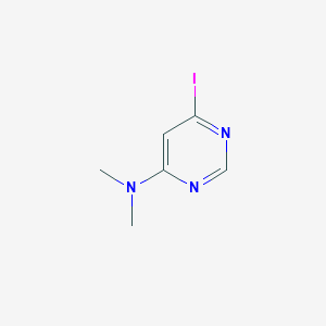 molecular formula C6H8IN3 B1408844 6-碘-N,N-二甲基嘧啶-4-胺 CAS No. 1704064-36-7