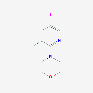 molecular formula C10H13IN2O B1408845 4-(5-Iodo-3-methylpyridin-2-yl)morpholine CAS No. 1704064-37-8