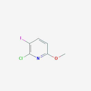 molecular formula C6H5ClINO B1408846 2-氯-3-碘-6-甲氧基吡啶 CAS No. 1227580-90-6